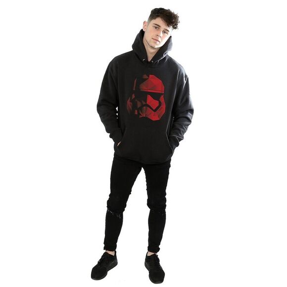 Star Wars: The Last Jedi Mens Stormtrooper Cubist Helmet Hoodie / Black